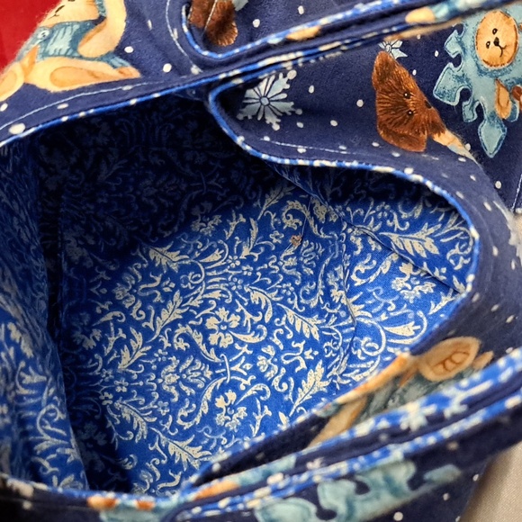 Snowflake * Teddybear Bunny Handbag Handmade Softform Machine Washable BG220 - Picture 7 of 13